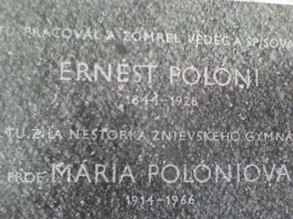 Polóni, Ernest Maria tabula.jpg Polóni, Ernest Maria tabula.jpg