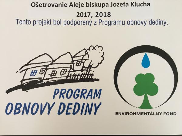 plagát ošetrovanie Aleje biskupa J. Klucha 2017, 2018.jpg plagát ošetrovanie Aleje biskupa J. Klucha 2017, 2018.jpg